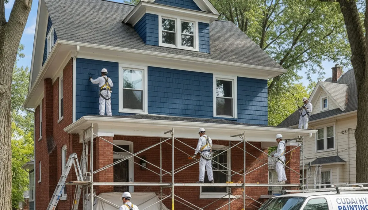 Milwaukee, WI painters applying professional interior paint on a residential wall