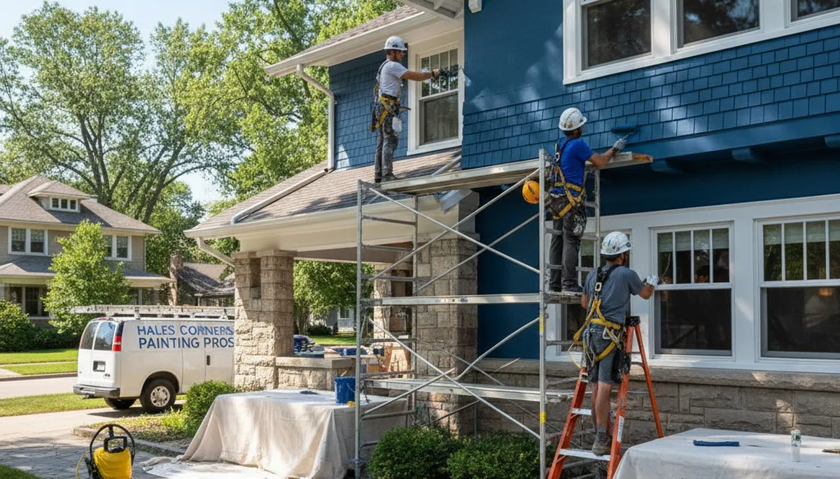 Painting crew providing professional painting services in Milwaukee, WI