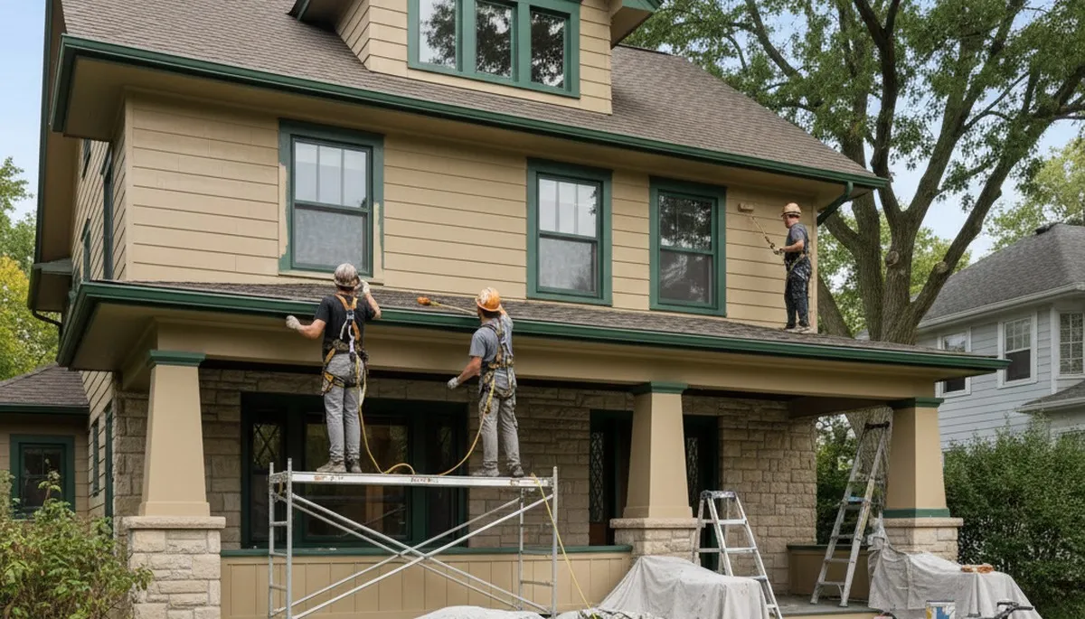 Milwaukee, WI painting contractors completing professional interior and exterior painting service